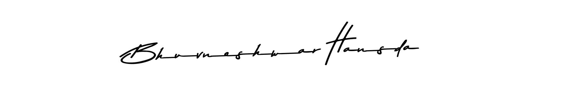 Create a beautiful signature design for name Bhuvneshwar Hansda. With this signature (Asem Kandis PERSONAL USE) fonts, you can make a handwritten signature for free. Bhuvneshwar Hansda signature style 9 images and pictures png