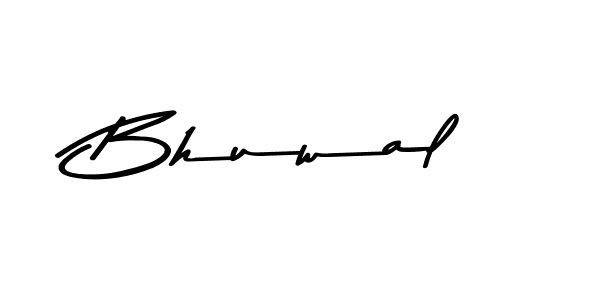 Create a beautiful signature design for name Bhuwal. With this signature (Asem Kandis PERSONAL USE) fonts, you can make a handwritten signature for free. Bhuwal signature style 9 images and pictures png