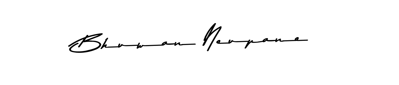Asem Kandis PERSONAL USE is a professional signature style that is perfect for those who want to add a touch of class to their signature. It is also a great choice for those who want to make their signature more unique. Get Bhuwan Neupane name to fancy signature for free. Bhuwan Neupane signature style 9 images and pictures png