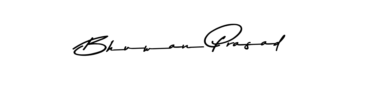 Design your own signature with our free online signature maker. With this signature software, you can create a handwritten (Asem Kandis PERSONAL USE) signature for name Bhuwan Prasad. Bhuwan Prasad signature style 9 images and pictures png