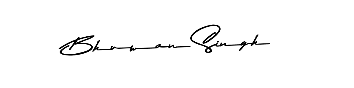 Make a beautiful signature design for name Bhuwan Singh. With this signature (Asem Kandis PERSONAL USE) style, you can create a handwritten signature for free. Bhuwan Singh signature style 9 images and pictures png