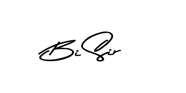 The best way (Asem Kandis PERSONAL USE) to make a short signature is to pick only two or three words in your name. The name Bi Sir include a total of six letters. For converting this name. Bi Sir signature style 9 images and pictures png