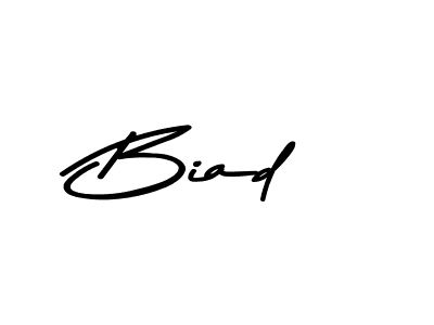 How to make Biad name signature. Use Asem Kandis PERSONAL USE style for creating short signs online. This is the latest handwritten sign. Biad signature style 9 images and pictures png