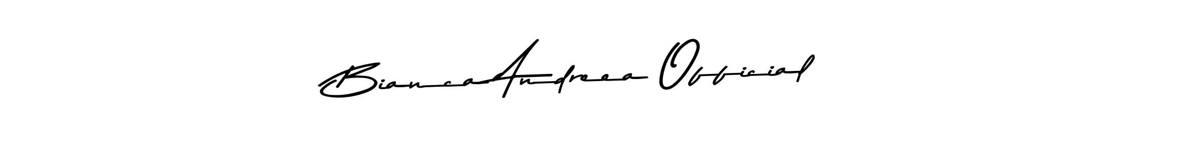 It looks lik you need a new signature style for name Bianca Andreea Official. Design unique handwritten (Asem Kandis PERSONAL USE) signature with our free signature maker in just a few clicks. Bianca Andreea Official signature style 9 images and pictures png