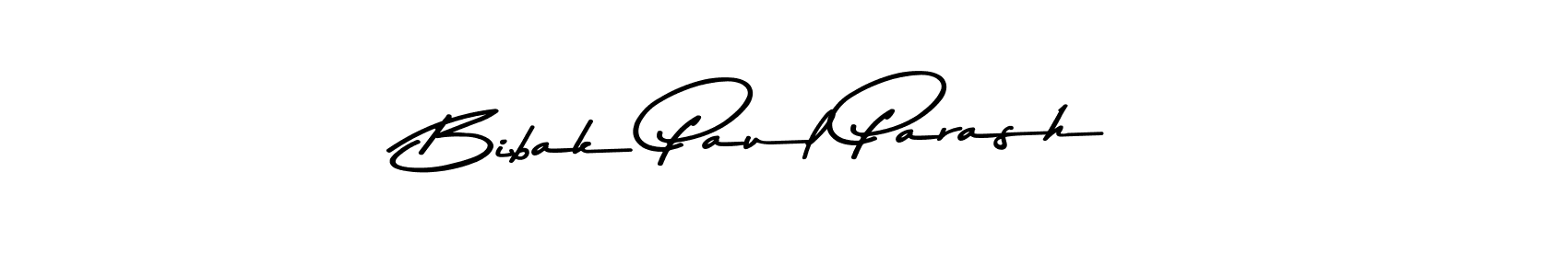 How to make Bibak Paul Parash name signature. Use Asem Kandis PERSONAL USE style for creating short signs online. This is the latest handwritten sign. Bibak Paul Parash signature style 9 images and pictures png