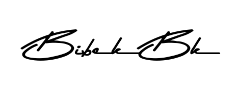 Generate high-definition signature styles for Bibek Bk. The Asem Kandis PERSONAL USE typeface ensures crisp legibility and sophisticated design. Bibek Bk signature style 9 images and pictures png