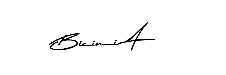 Create a beautiful signature design for name Bicini. A. With this signature (Asem Kandis PERSONAL USE) fonts, you can make a handwritten signature for free. Bicini. A signature style 9 images and pictures png