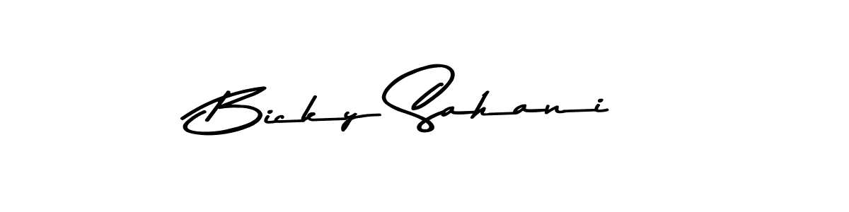 It looks lik you need a new signature style for name Bicky Sahani. Design unique handwritten (Asem Kandis PERSONAL USE) signature with our free signature maker in just a few clicks. Bicky Sahani signature style 9 images and pictures png