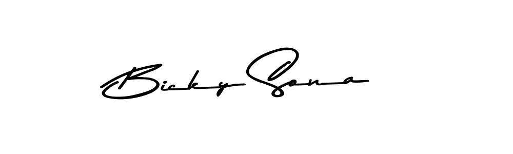 Similarly Asem Kandis PERSONAL USE is the best handwritten signature design. Signature creator online .You can use it as an online autograph creator for name Bicky Sona. Bicky Sona signature style 9 images and pictures png