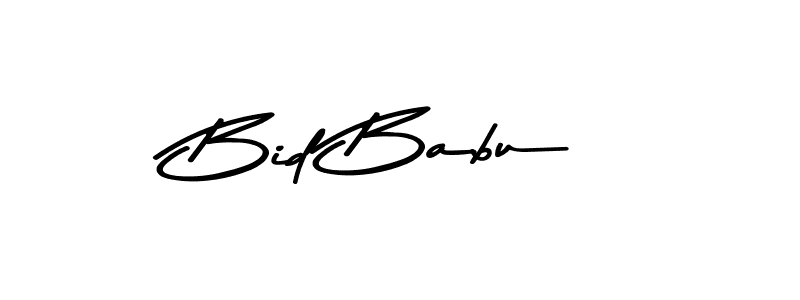 Bid Babu stylish signature style. Best Handwritten Sign (Asem Kandis PERSONAL USE) for my name. Handwritten Signature Collection Ideas for my name Bid Babu. Bid Babu signature style 9 images and pictures png