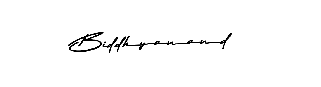 Create a beautiful signature design for name Biddhyanand. With this signature (Asem Kandis PERSONAL USE) fonts, you can make a handwritten signature for free. Biddhyanand signature style 9 images and pictures png