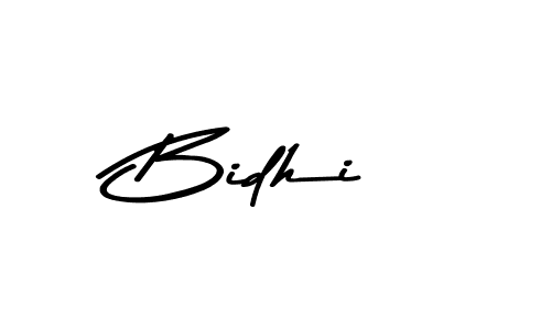 Create a beautiful signature design for name Bidhi. With this signature (Asem Kandis PERSONAL USE) fonts, you can make a handwritten signature for free. Bidhi signature style 9 images and pictures png