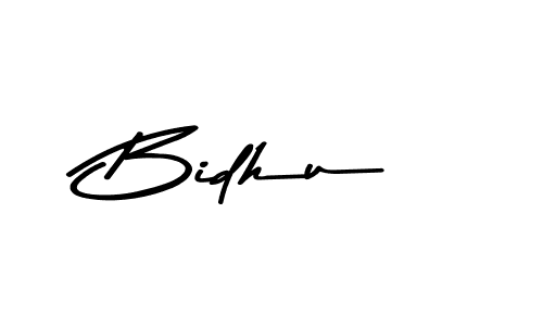Bidhu stylish signature style. Best Handwritten Sign (Asem Kandis PERSONAL USE) for my name. Handwritten Signature Collection Ideas for my name Bidhu. Bidhu signature style 9 images and pictures png