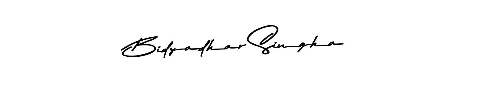 Create a beautiful signature design for name Bidyadhar Singha. With this signature (Asem Kandis PERSONAL USE) fonts, you can make a handwritten signature for free. Bidyadhar Singha signature style 9 images and pictures png