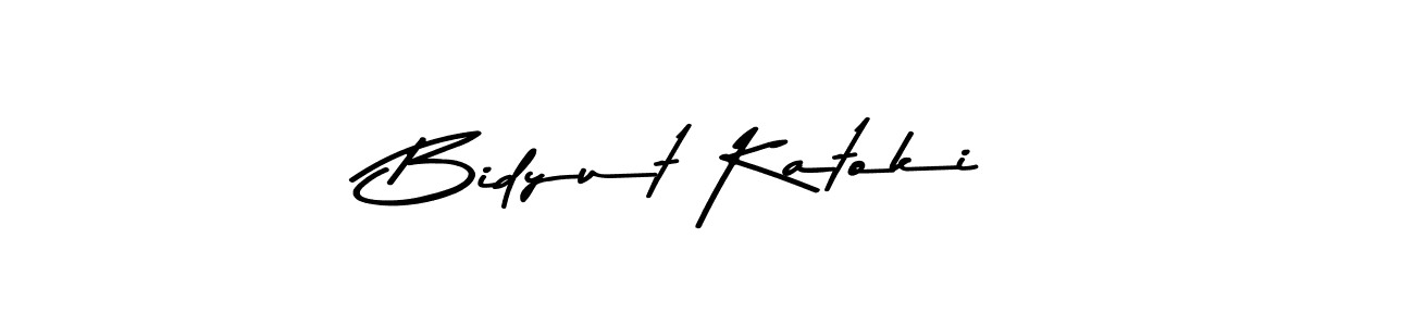 How to make Bidyut Katoki signature? Asem Kandis PERSONAL USE is a professional autograph style. Create handwritten signature for Bidyut Katoki name. Bidyut Katoki signature style 9 images and pictures png