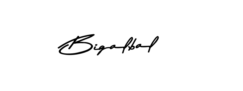 Make a beautiful signature design for name Bigalbal. With this signature (Asem Kandis PERSONAL USE) style, you can create a handwritten signature for free. Bigalbal signature style 9 images and pictures png