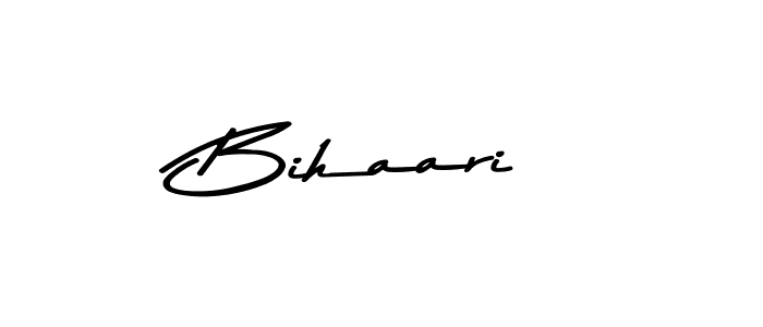 Create a beautiful signature design for name Bihaari. With this signature (Asem Kandis PERSONAL USE) fonts, you can make a handwritten signature for free. Bihaari signature style 9 images and pictures png