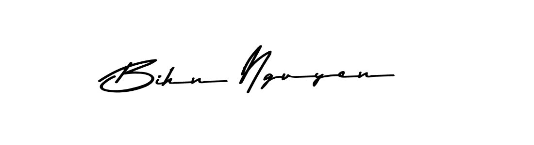 The best way (Asem Kandis PERSONAL USE) to make a short signature is to pick only two or three words in your name. The name Bihn Nguyen include a total of six letters. For converting this name. Bihn Nguyen signature style 9 images and pictures png