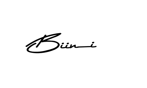 How to make Biini name signature. Use Asem Kandis PERSONAL USE style for creating short signs online. This is the latest handwritten sign. Biini signature style 9 images and pictures png