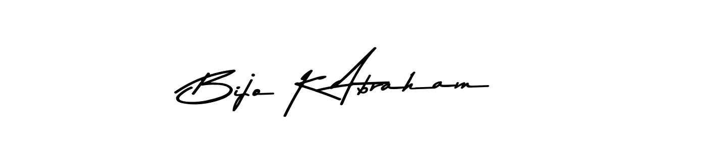 Use a signature maker to create a handwritten signature online. With this signature software, you can design (Asem Kandis PERSONAL USE) your own signature for name Bijo K Abraham. Bijo K Abraham signature style 9 images and pictures png