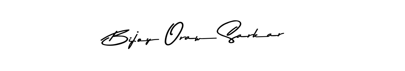 How to make Bijoy Oraw Sarkar name signature. Use Asem Kandis PERSONAL USE style for creating short signs online. This is the latest handwritten sign. Bijoy Oraw Sarkar signature style 9 images and pictures png