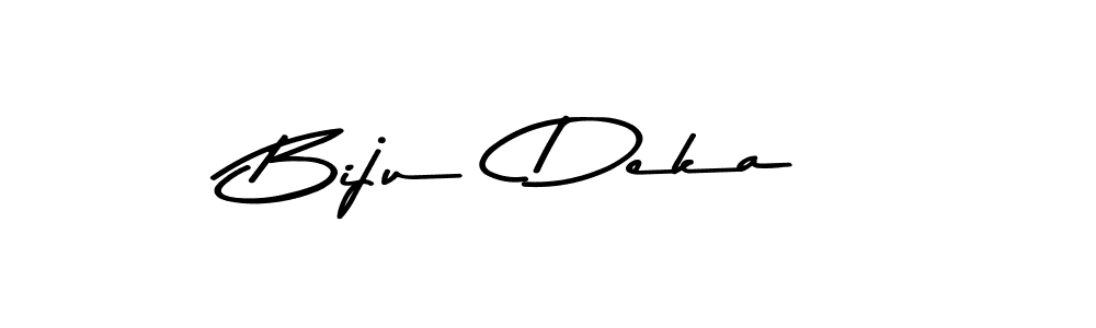 You should practise on your own different ways (Asem Kandis PERSONAL USE) to write your name (Biju  Deka) in signature. don't let someone else do it for you. Biju  Deka signature style 9 images and pictures png