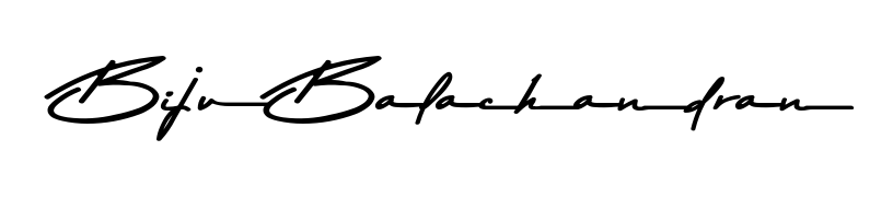 Download transparent PNG signature for name Biju Balachandran styled with Asem Kandis PERSONAL USE font. Ready to paste directly into PDF and Word agreements. Biju Balachandran signature style 9 images and pictures png