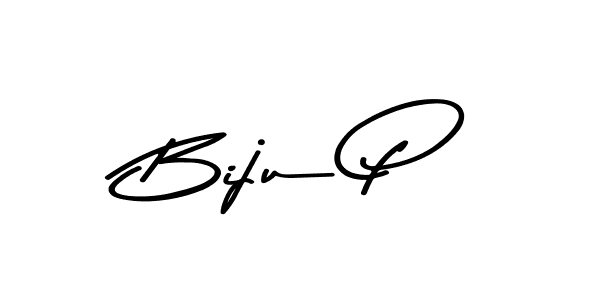 Make a beautiful signature design for name Biju P. With this signature (Asem Kandis PERSONAL USE) style, you can create a handwritten signature for free. Biju P signature style 9 images and pictures png