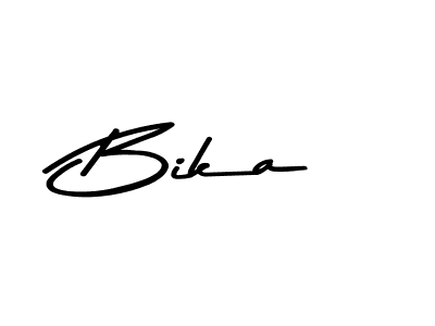 Design your own signature with our free online signature maker. With this signature software, you can create a handwritten (Asem Kandis PERSONAL USE) signature for name Bika. Bika signature style 9 images and pictures png