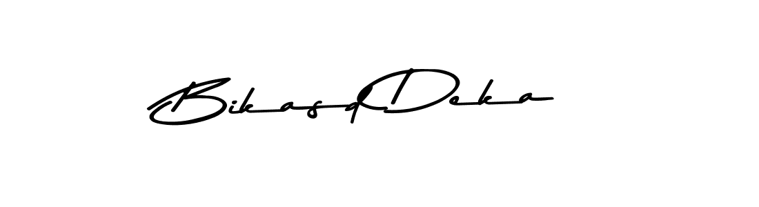How to make Bikasd Deka name signature. Use Asem Kandis PERSONAL USE style for creating short signs online. This is the latest handwritten sign. Bikasd Deka signature style 9 images and pictures png