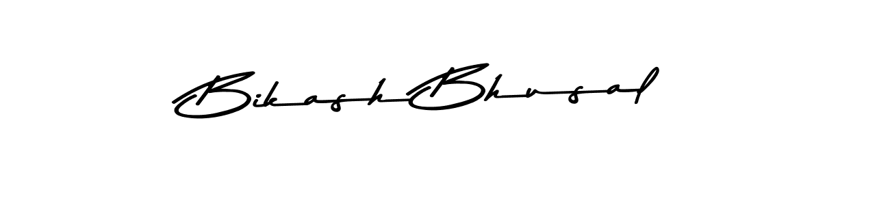 Use a signature maker to create a handwritten signature online. With this signature software, you can design (Asem Kandis PERSONAL USE) your own signature for name Bikash Bhusal. Bikash Bhusal signature style 9 images and pictures png