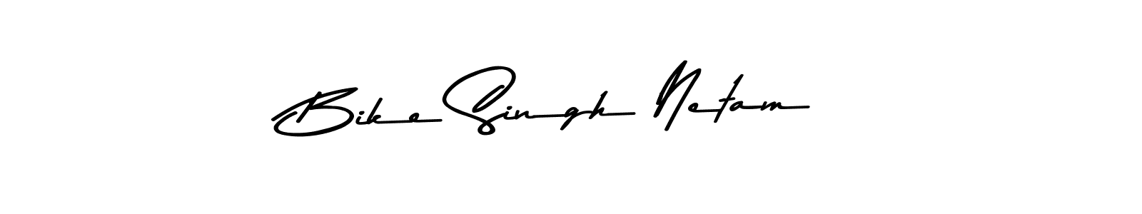 Use a signature maker to create a handwritten signature online. With this signature software, you can design (Asem Kandis PERSONAL USE) your own signature for name Bike Singh Netam. Bike Singh Netam signature style 9 images and pictures png