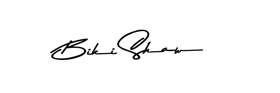 Use a signature maker to create a handwritten signature online. With this signature software, you can design (Asem Kandis PERSONAL USE) your own signature for name Biki Shaw. Biki Shaw signature style 9 images and pictures png