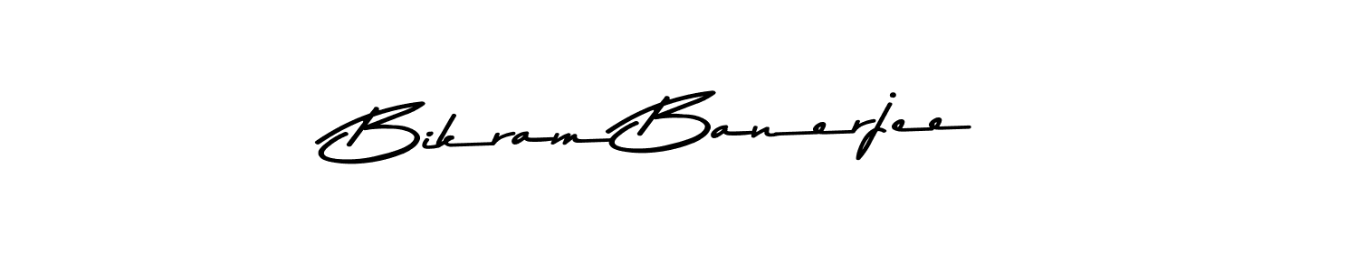 Make a beautiful signature design for name Bikram Banerjee. With this signature (Asem Kandis PERSONAL USE) style, you can create a handwritten signature for free. Bikram Banerjee signature style 9 images and pictures png
