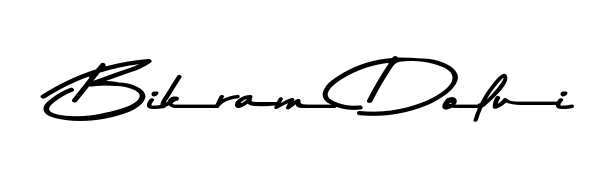 Explore multiple handwriting variations for Bikram Dolui including this stunning Asem Kandis PERSONAL USE design. Free to use across all platforms. Bikram Dolui signature style 9 images and pictures png