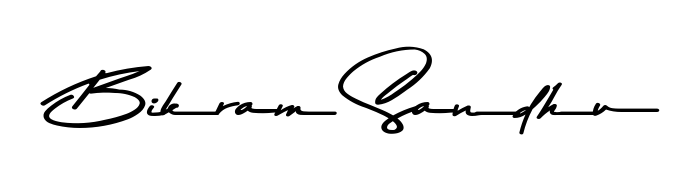 The Asem Kandis PERSONAL USE font gives name Bikram Sandhu a signature that looks effortless yet distinguished. Download high-res PNG instantly. Bikram Sandhu signature style 9 images and pictures png