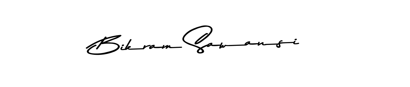 Design your own signature with our free online signature maker. With this signature software, you can create a handwritten (Asem Kandis PERSONAL USE) signature for name Bikram Sawansi. Bikram Sawansi signature style 9 images and pictures png