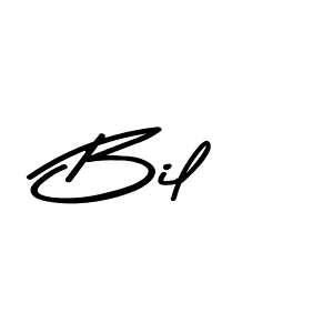 How to make Bil name signature. Use Asem Kandis PERSONAL USE style for creating short signs online. This is the latest handwritten sign. Bil signature style 9 images and pictures png
