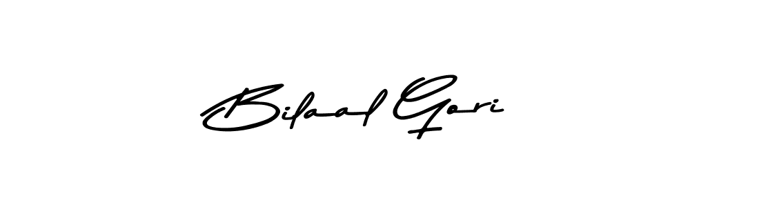 Create a beautiful signature design for name Bilaal Gori. With this signature (Asem Kandis PERSONAL USE) fonts, you can make a handwritten signature for free. Bilaal Gori signature style 9 images and pictures png