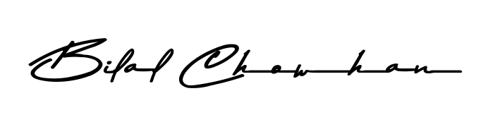 Also You can easily find your signature by using the search form. We will create Bilal Chowhan name handwritten signature images for you free of cost using Asem Kandis PERSONAL USE sign style. Bilal Chowhan signature style 9 images and pictures png