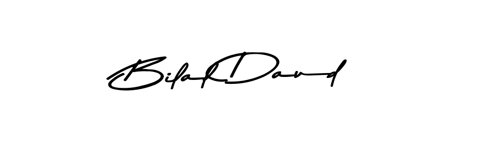 How to make Bilal Daud name signature. Use Asem Kandis PERSONAL USE style for creating short signs online. This is the latest handwritten sign. Bilal Daud signature style 9 images and pictures png