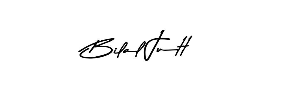 How to make Bilal Jutt name signature. Use Asem Kandis PERSONAL USE style for creating short signs online. This is the latest handwritten sign. Bilal Jutt signature style 9 images and pictures png