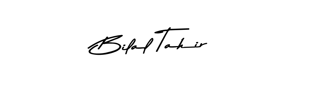 How to make Bilal Tahir name signature. Use Asem Kandis PERSONAL USE style for creating short signs online. This is the latest handwritten sign. Bilal Tahir signature style 9 images and pictures png