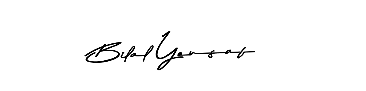 Create a beautiful signature design for name Bilal Yousaf. With this signature (Asem Kandis PERSONAL USE) fonts, you can make a handwritten signature for free. Bilal Yousaf signature style 9 images and pictures png