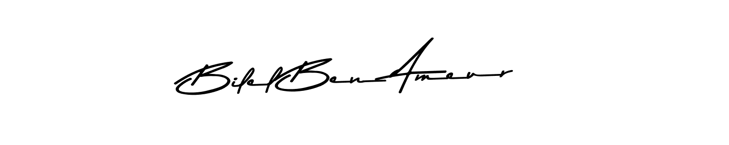 The best way (Asem Kandis PERSONAL USE) to make a short signature is to pick only two or three words in your name. The name Bilel Ben Ameur include a total of six letters. For converting this name. Bilel Ben Ameur signature style 9 images and pictures png