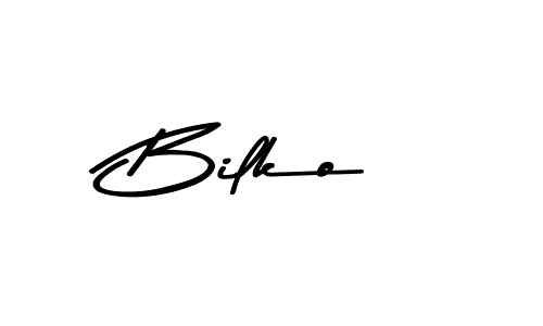 This is the best signature style for the Bilko name. Also you like these signature font (Asem Kandis PERSONAL USE). Mix name signature. Bilko signature style 9 images and pictures png