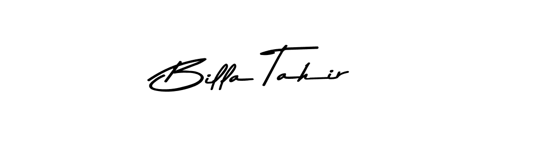 Use a signature maker to create a handwritten signature online. With this signature software, you can design (Asem Kandis PERSONAL USE) your own signature for name Billa Tahir. Billa Tahir signature style 9 images and pictures png
