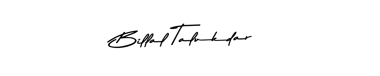 This is the best signature style for the Billal Talukdar name. Also you like these signature font (Asem Kandis PERSONAL USE). Mix name signature. Billal Talukdar signature style 9 images and pictures png