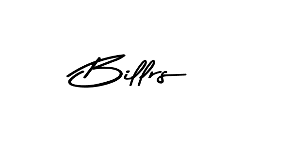 Create a beautiful signature design for name Billrs. With this signature (Asem Kandis PERSONAL USE) fonts, you can make a handwritten signature for free. Billrs signature style 9 images and pictures png