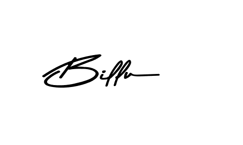 Make a beautiful signature design for name Billu. With this signature (Asem Kandis PERSONAL USE) style, you can create a handwritten signature for free. Billu signature style 9 images and pictures png